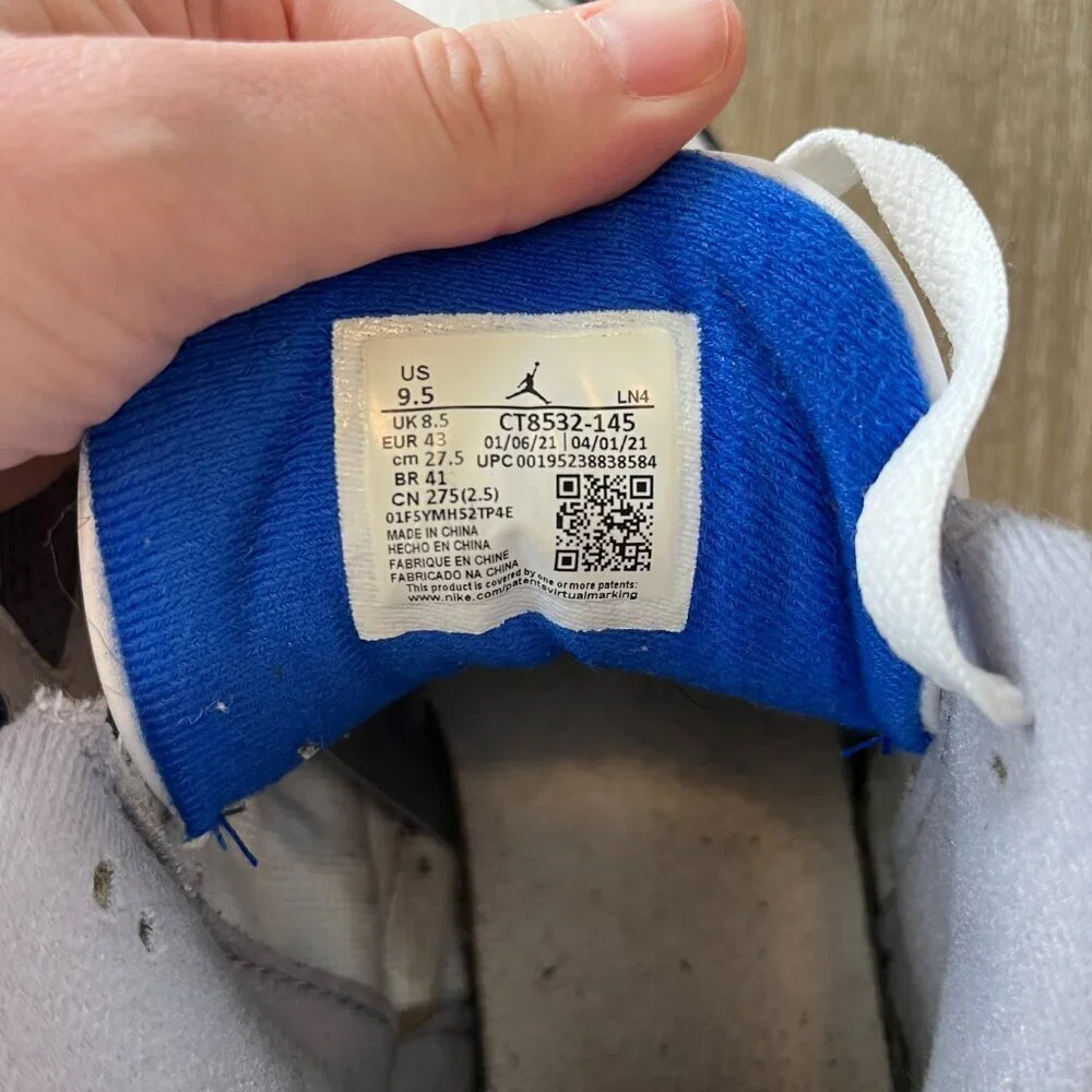 Mens Air Jordan Jordan 3 Retro 'Racer Blue' Sneakers CT8532-145 - 9.5